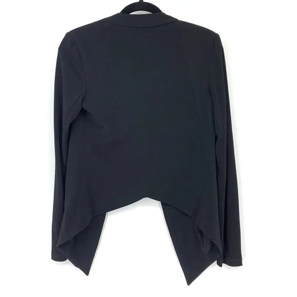 BCBGeneration Women's Size XS Open Front Blazer Jacket Long Sleeve Black Hi Low - Picture 4 of 10